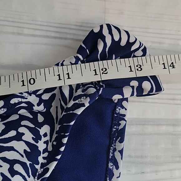Mossimo swimsuit bottom seperates blue & white leaf print Women's Size M - Picture 5 of 5